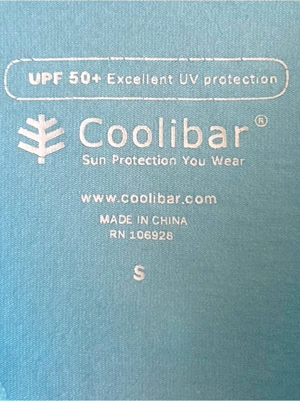 Coolibar Cabana Long Zip Front Hoodie Teal UPF 50+ Sun Protection Top Swim Cover - Picture 16 of 16